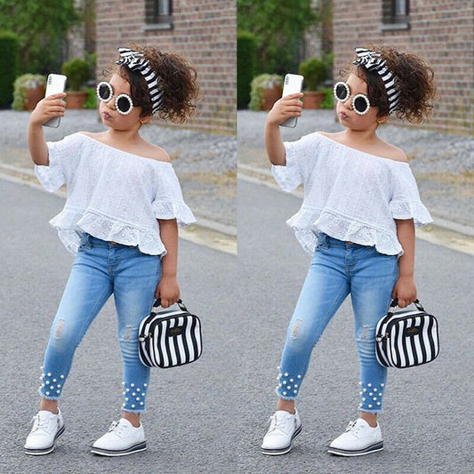 Shirt Shorts Girls Girl Kids Clothes For Baby Set Children